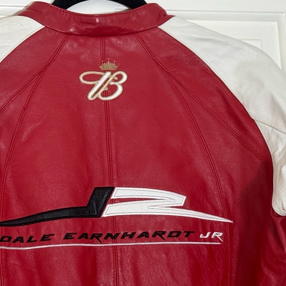 Vintage Dale Earnhardt Jr. Women's Large Wilson Leather Nascar Budweiser Jacket - Picture 6 of 10